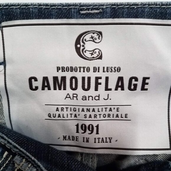 Camouflage AR and J Jeans Mary J Womens 29 | 43 Denim Made in Italy - Picture 5 of 12